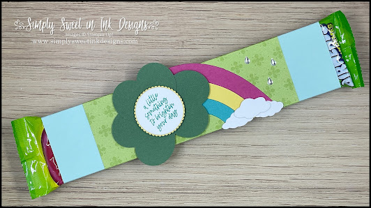 Fun St. Patrick's Day candy sleeve with Rainbow of Happiness bundle!