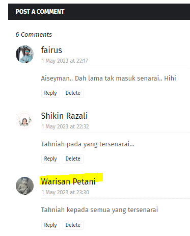 Wak Warisan Petani Yang Pertama!