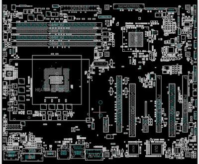 ASUS Z97-A (Intel Z97) REV 1.03A REV 1.03B Schematic Circuit Diagram (BaordView)