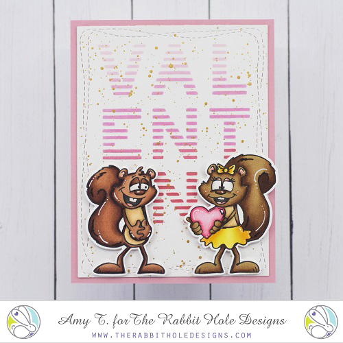 Clarence & Clarice - Love Stamp and Die Set, Valentine Stencil by The Rabbit Hole Designs #therabbitholedesignsllc