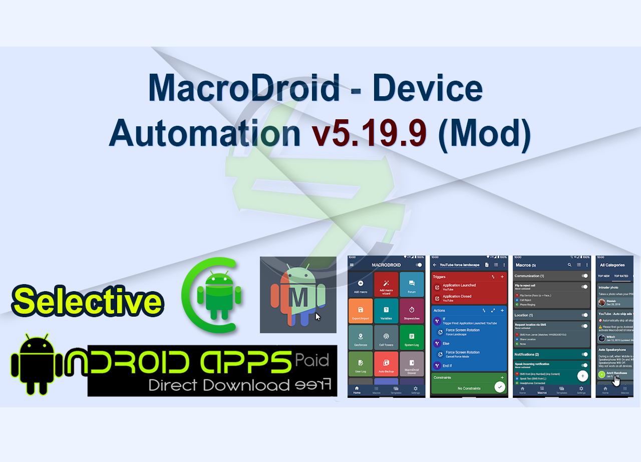 MacroDroid – Device Automation v5.19.9 (Mod)