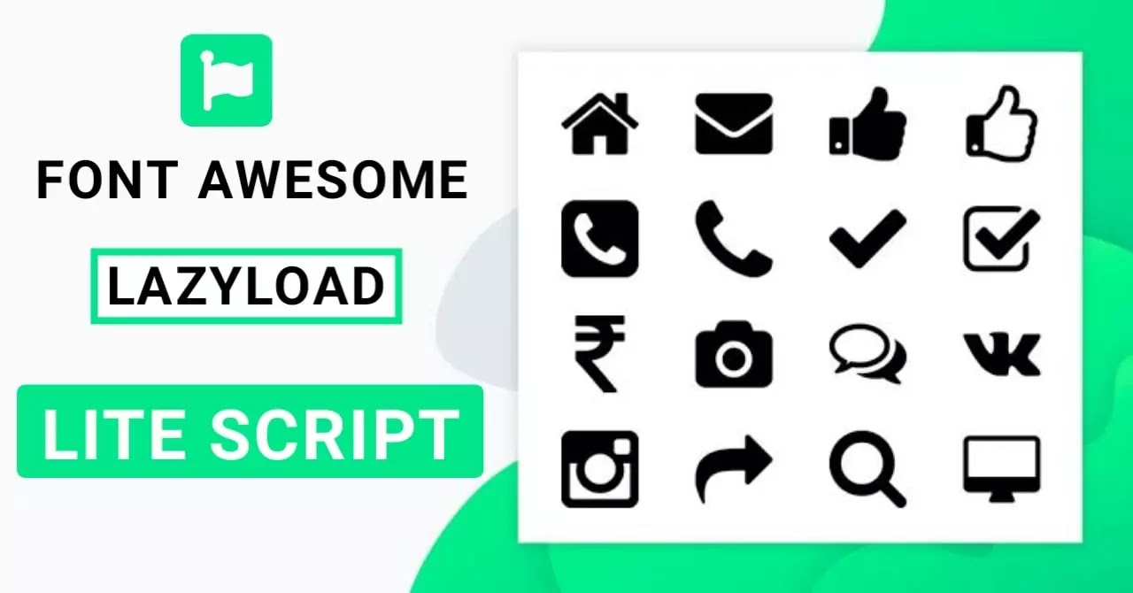 Font Awesome Lazyload script