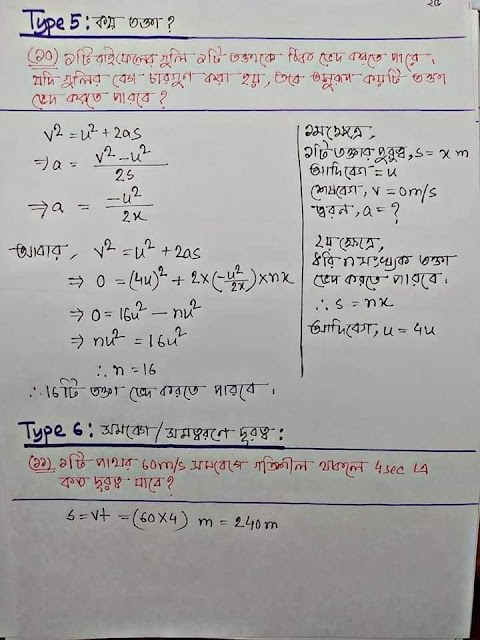 SSC Physics Chapter 3 Hand Note