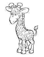 Giraffe coloring page