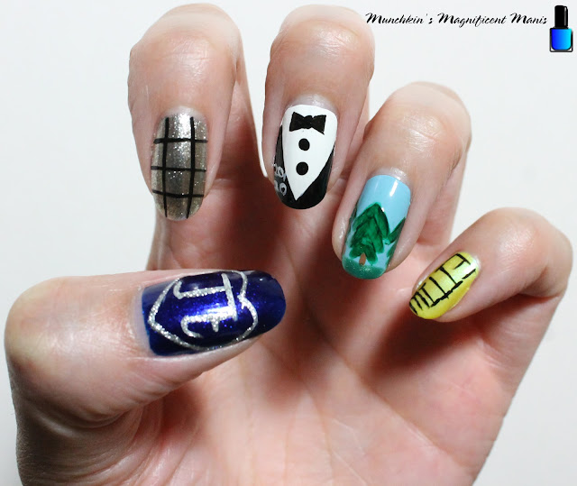 Justin Timberlake- Forget Tomorrow World Tour Nail Design