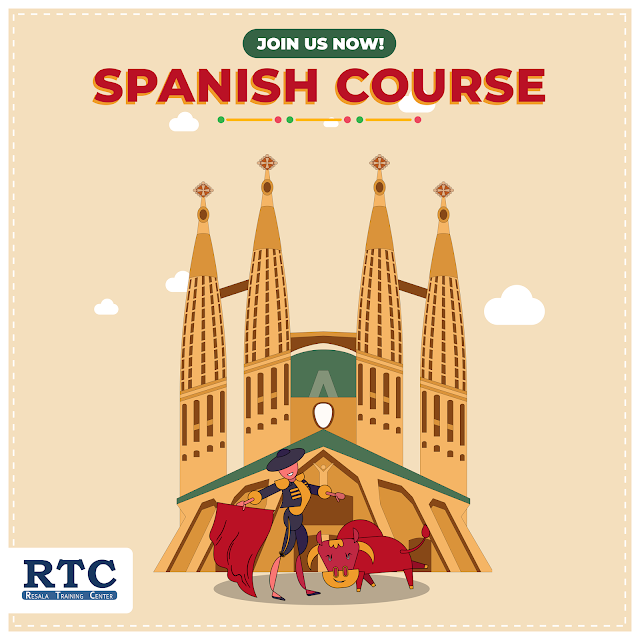 كورس أونلاين مجاني في اللغة الأسبانية من مركز رسالة للتدريب RTC