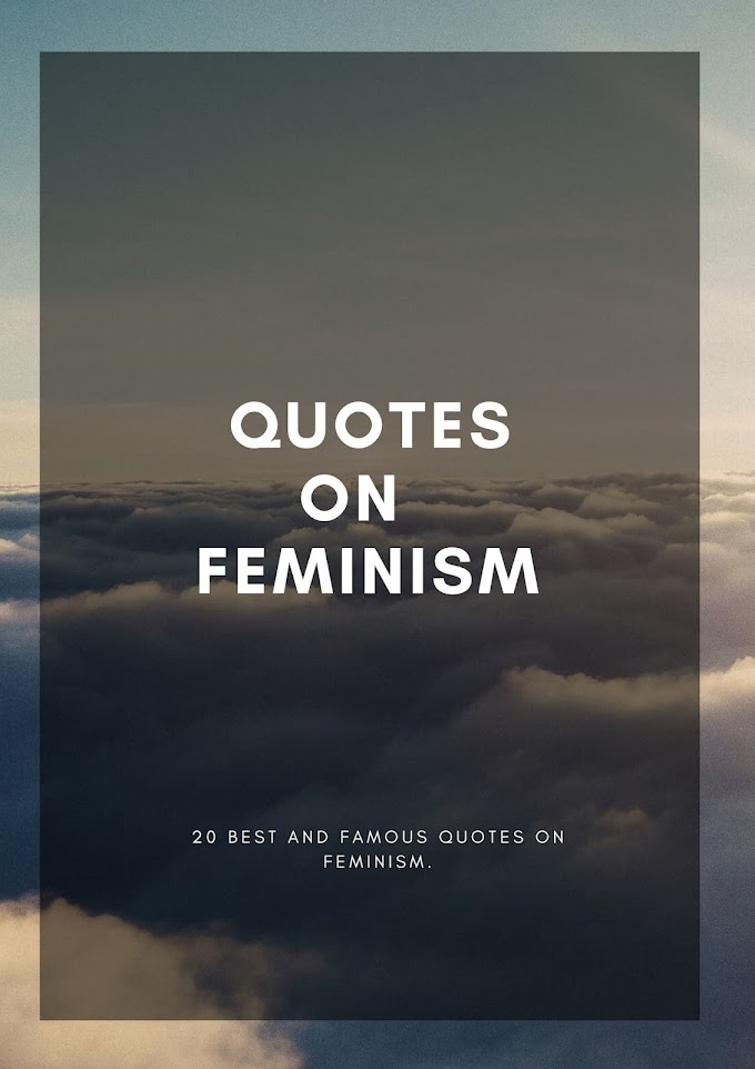  20  most Powerful Quotes on Feminism  ; feminist  quotes from Inspiring  feminist personalities 