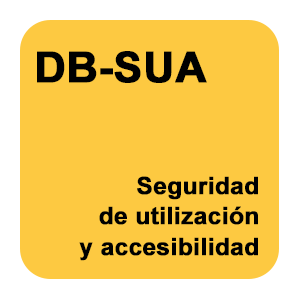 Logotipo de DB-SUA. Seguridad de utilización y Accesibilidad.