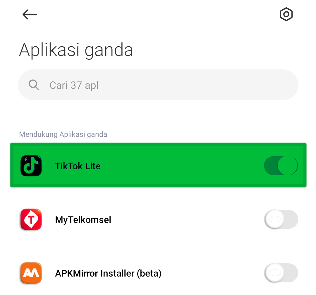 Cara menduplikasi aplikasi  redmi note 10