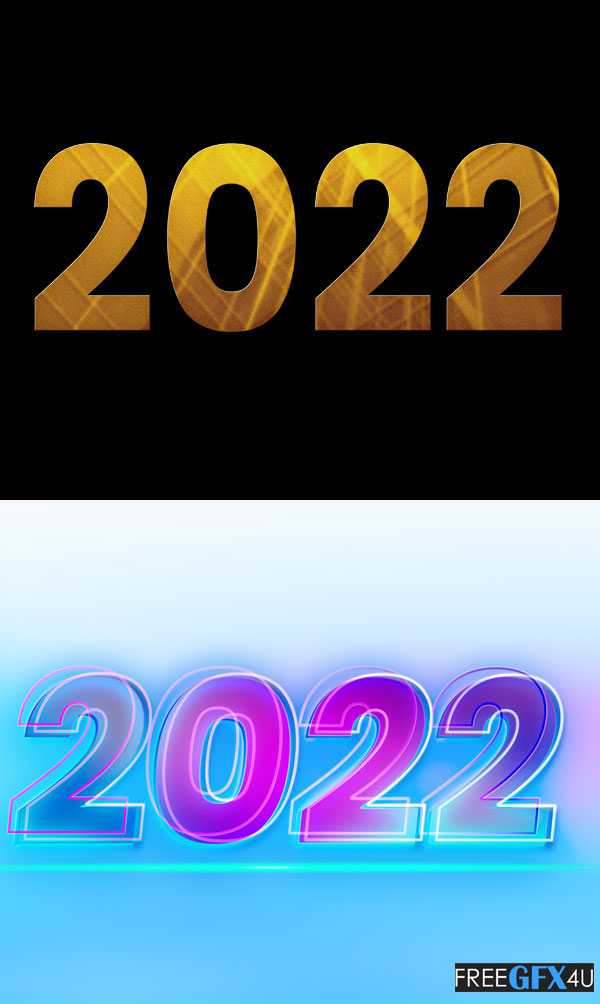 New Year 2022 Text Effects