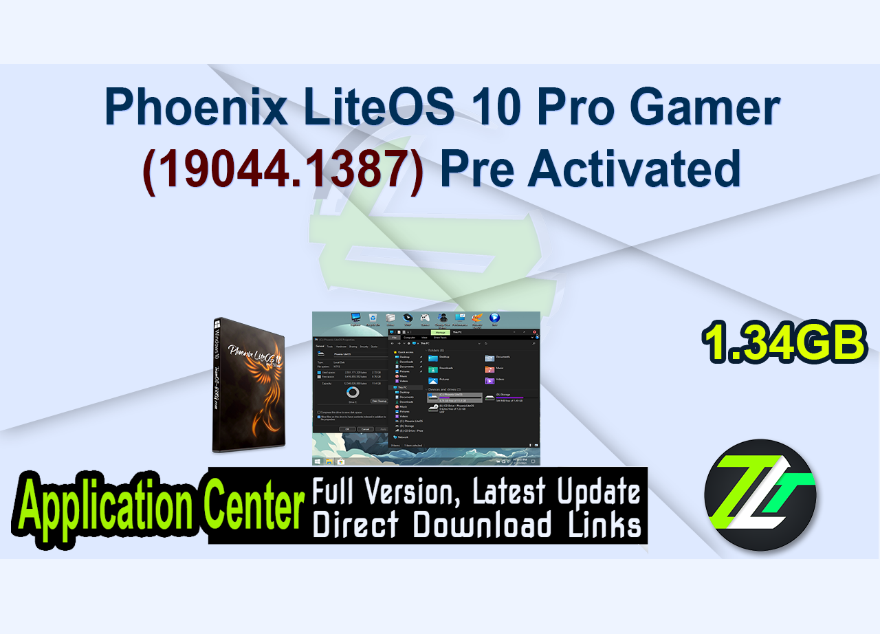 Phoenix LiteOS 10 Pro Gamer (19044.1387) Pre Activated