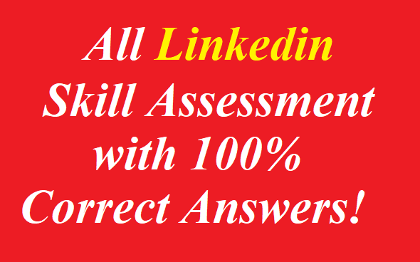 All Linkedin Skill Assessment Answers