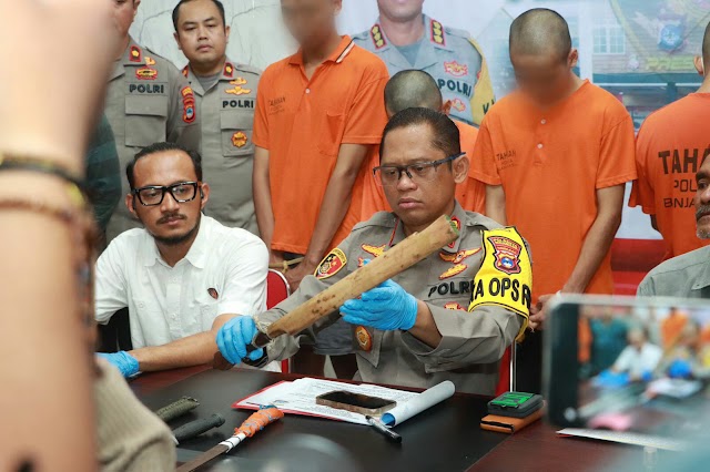 Tidak Main Main, Kapolresta Buktikan Berantas Gengster di Kota Banjarmasin