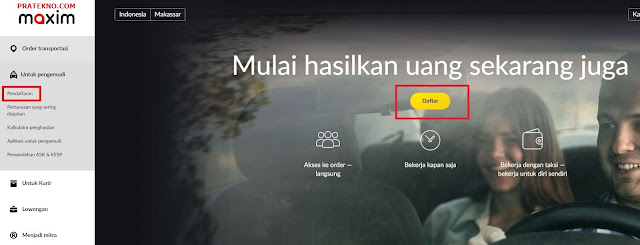 Cara Mendaftar Maxim Online