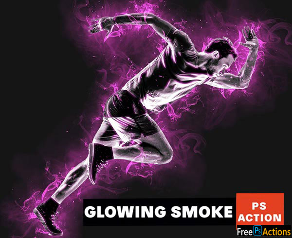 Graphicriver - Glowing Smoke Photoshop Action