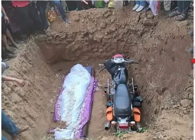 ബുള്ളറ്റിന്റെ മേലെ തീരാ സ്നേഹം... അപകടത്തിൽ മരിച്ച യുവാവിന്റെ മൃതദേഹവുമായി ബുള്ളറ്റും അടക്കം