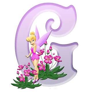 Tinkerbell ABC with Flowers. ABC de Tinkerbell con Flores.