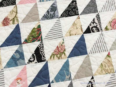 Clare's Half Square Triangle Scrap Quilt