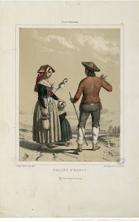 Название :  Vallée d'Ossau (Basses Pyrénées) Автор  :  Ferogio (1805-1888). Illustrateur