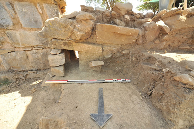 Central courtyard unearthed at the Minoan palace of Zominthos