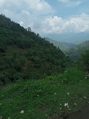View of Garhwal Mountain range.