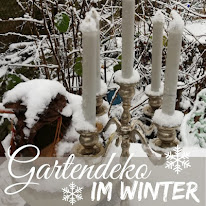 Gartendeko im Winter