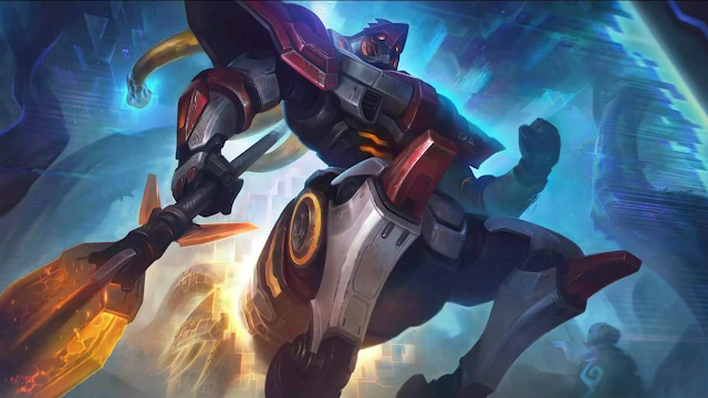hylos iron steed epic skin mobile legends wallpaper hd