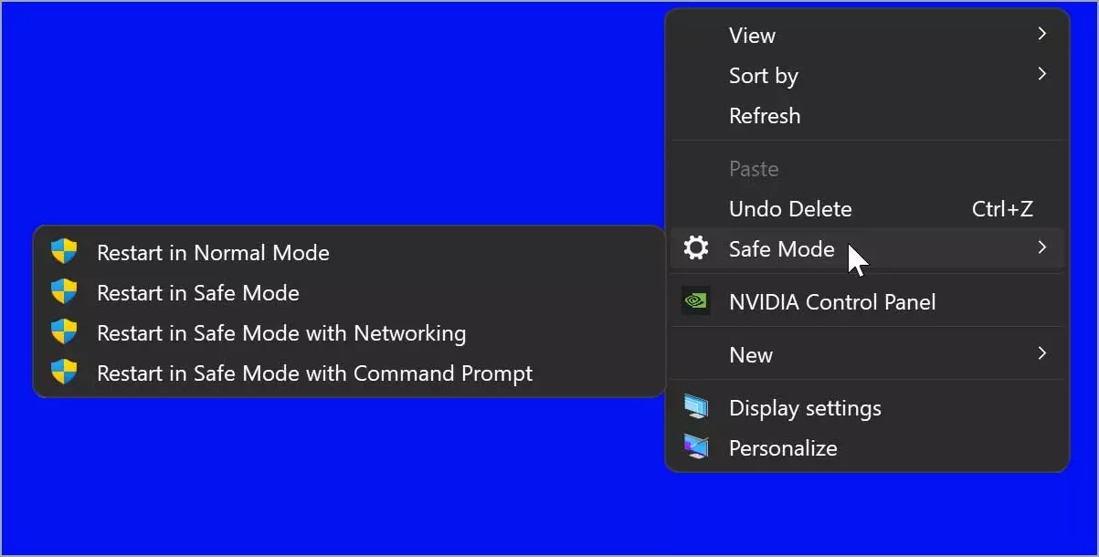 Safe-Mode-to-Desktop-Context-Menu
