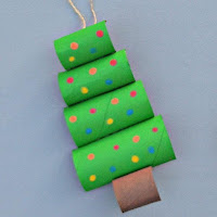 Manualidades navideñas hechas con tubos de papel de baño