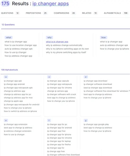 Free Keyword Research Tool based on Google Search Suggestions