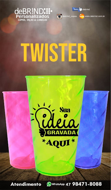 → COPOS TWISTER PERSONALIZADOS