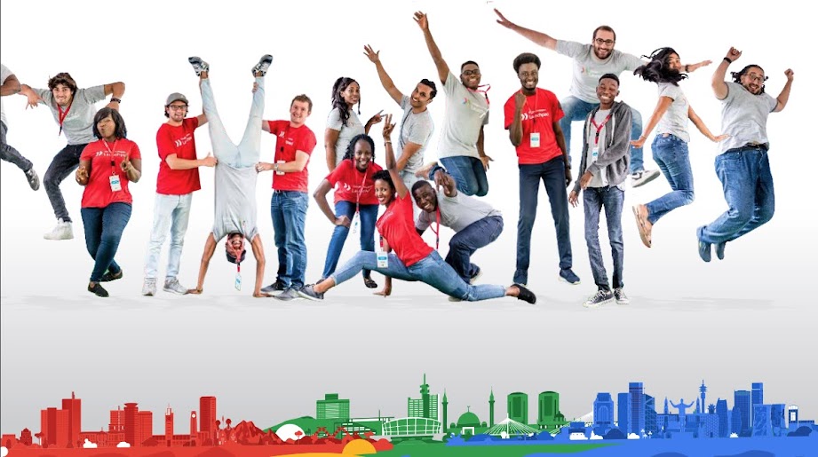 Alumni of the Google for Startups Accelerator program in a photo