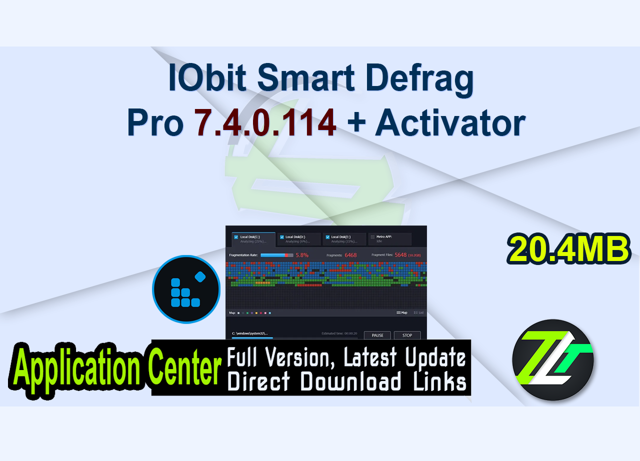 IObit Smart Defrag Pro 7.4.0.114 + Activator