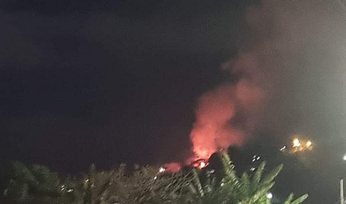 Costa Rica: Incendio en Tirrases de Curridabat