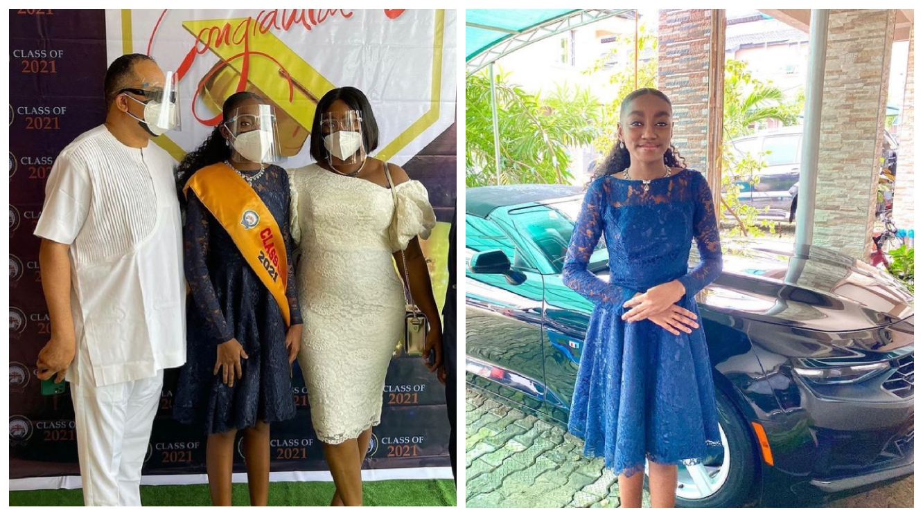 Daddy Freeze celebrates his beautiful daughter as she graduates from secondary school, shares lovely pictures