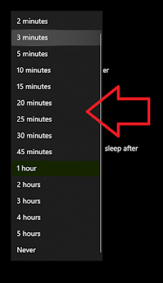 Pemlihan waktu di screen dan sleep pada Power & Sleep windows 10