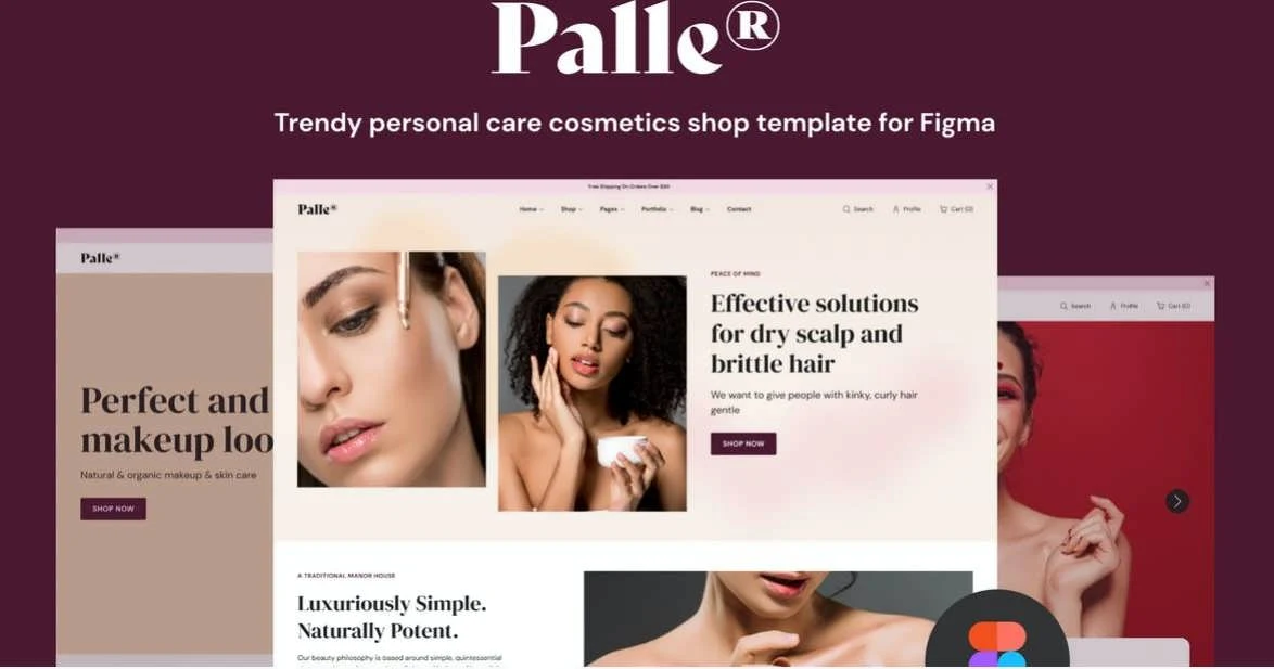 Palle personal Care Shop Template Free Download