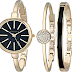 Anne Klein Women's Bangle Watch and Bracelet Set, AK/1470