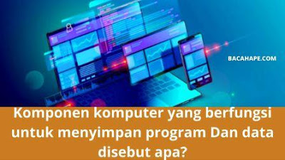 komponen komputer yang berfungsi untuk menyimpan program dan data disebut