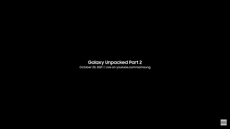 Samsung's Galaxy Unpacked Part 2 will happen on October 20