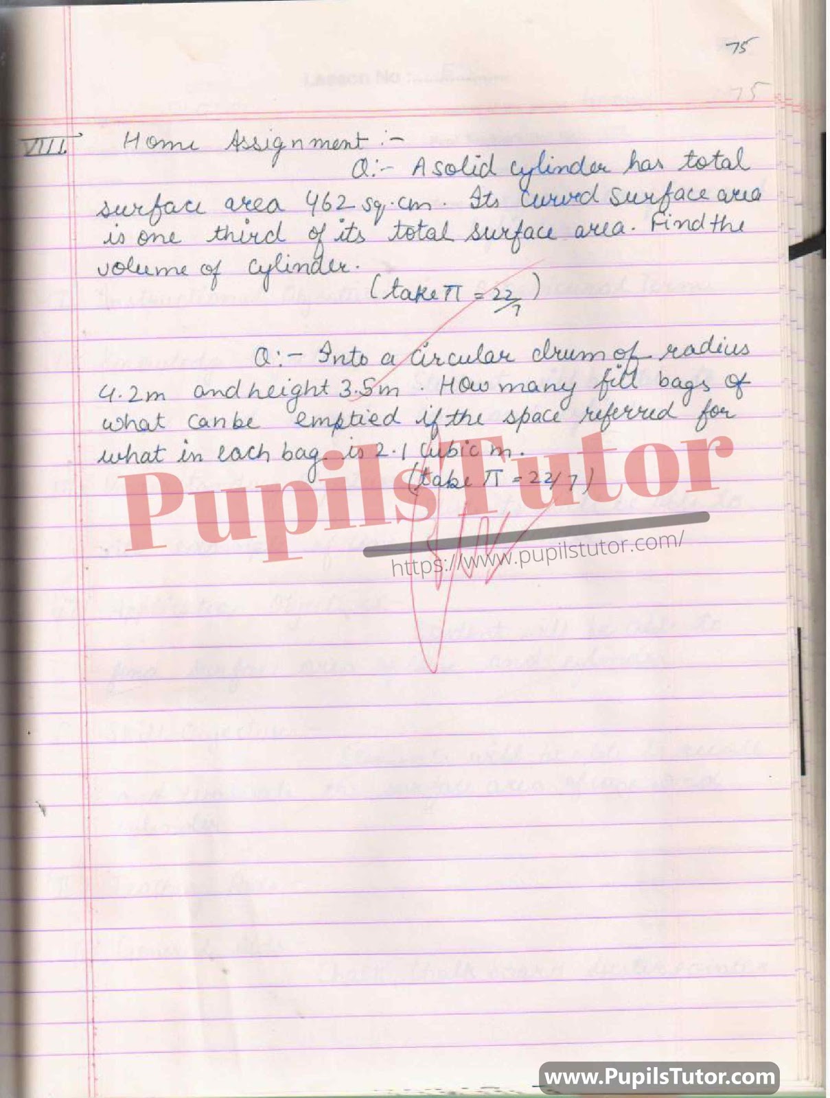 Lesson Plan On Volume Of Cone And Cylinder For Class 8 And 9th.  – [Page And Pic Number 5] – https://www.pupilstutor.com/
