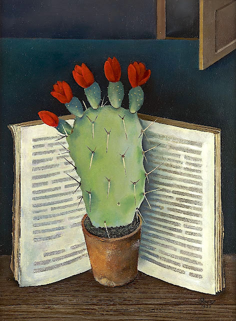 Willy Boers (1905-1978) Bloeiende cactus, 1933 Cobra Museum, Amstelveen.