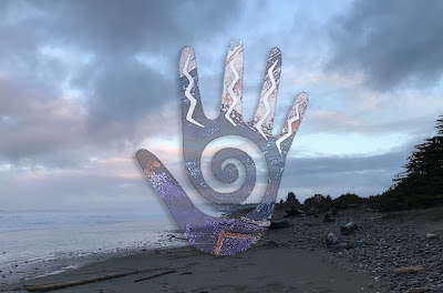 Indigenous symbol (hand) for healing