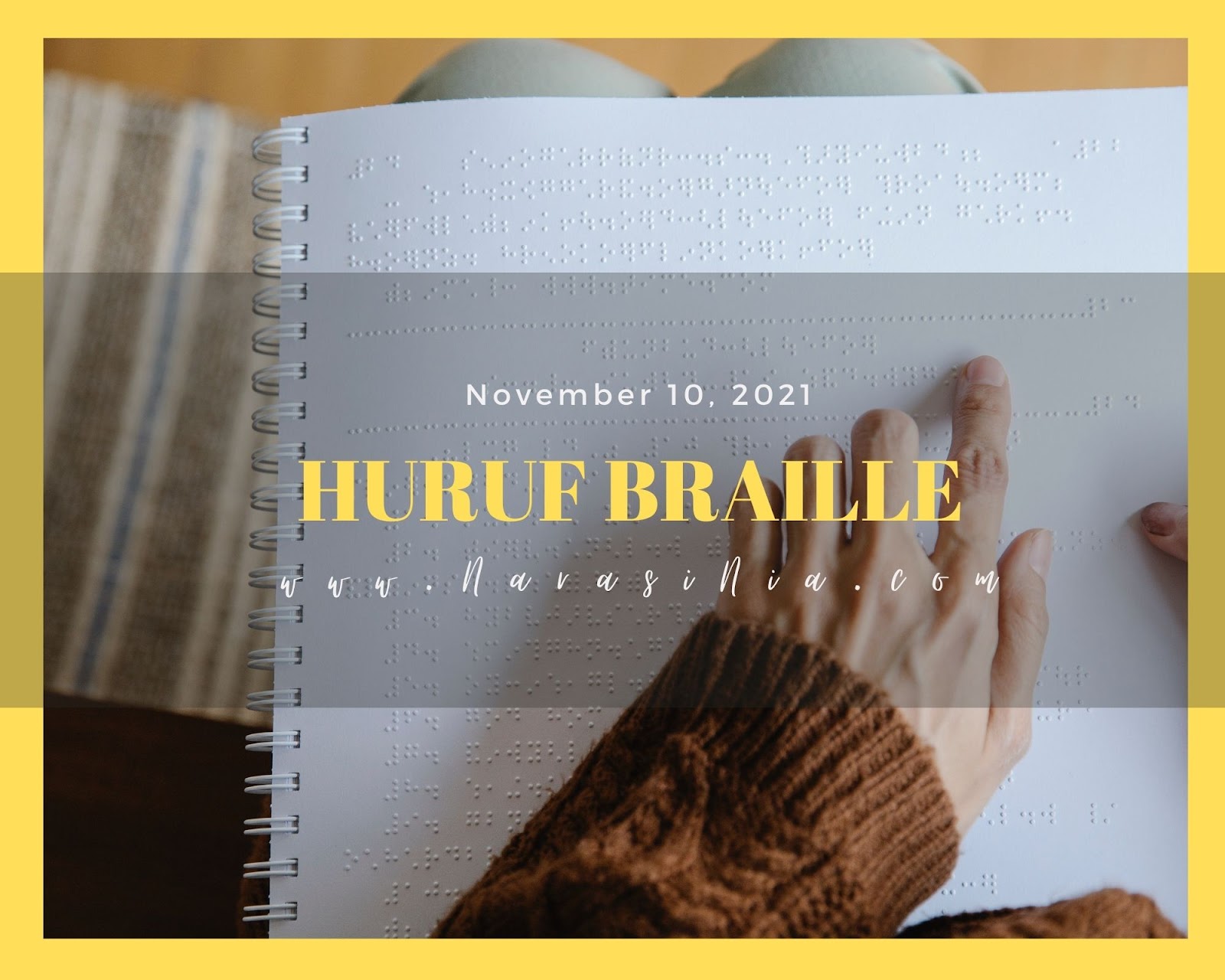 Contoh Huruf Braille