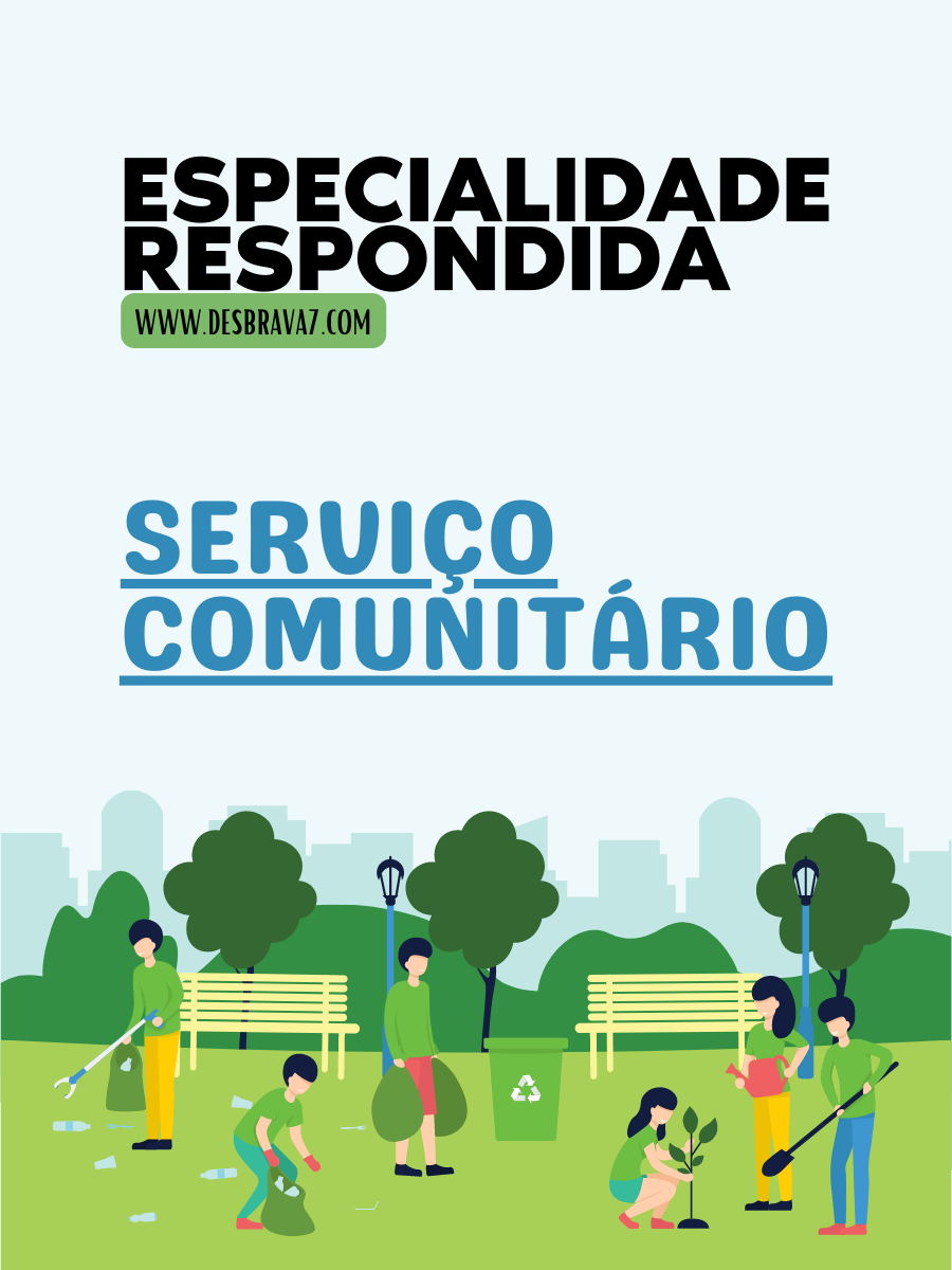 Especialidade Serviço Comunitário Respondida