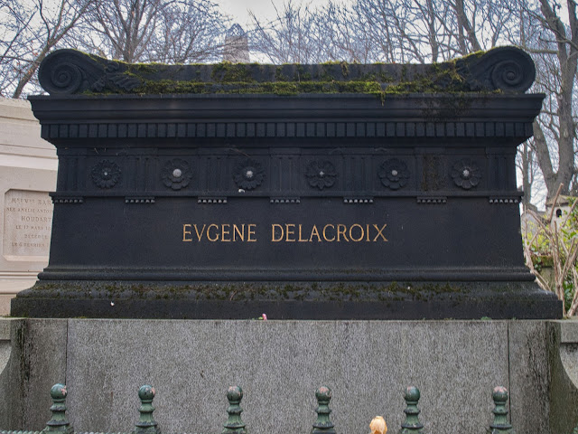 jiemve, Paris,cimetière, Père Lachaise, Eugène Delacroix, tombeau