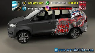 Mobil,Avanza,Cutting Sticker,Cutting Sticker Bekasi,sticker  mobil,doraemon,jakarta,Bekasi,Zombie,