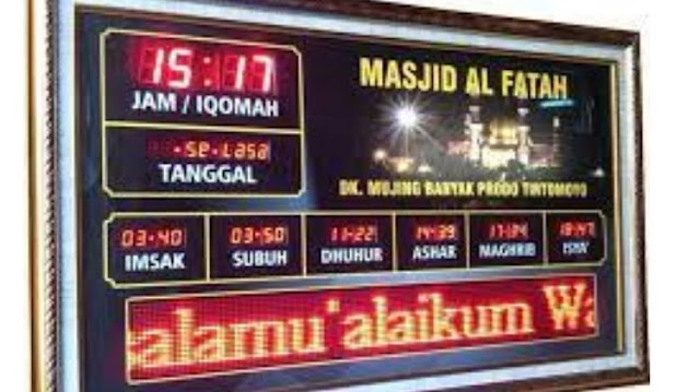 Cara Setting Jam Digital Masjid