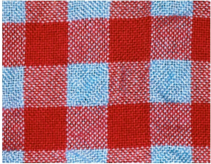 Cross-dyed fabric