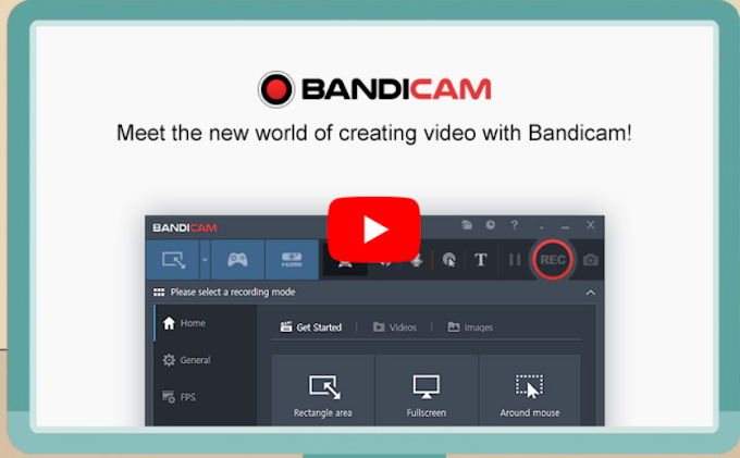 Download Bandiacam Free screen recorder.